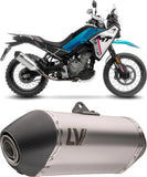 Auspuffendrohr Ohne Geräuschzulassung Lv-14 Edelstahl Endkappe Carbon Fiber - Leovince Kompatibel Mit Cfmoto 450 Mt (2025-2026)
