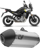 Auspuffendrohr Ohne Geräuschzulassung Lv-14 Titan Endkappe Carbon Fiber - Leovince Kompatibel Mit Moto Guzzi Stelvio (2024-2026)