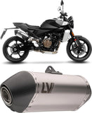 Auspuffendrohr Ohne Geräuschzulassung Lv-14 Edelstahl Endkappe Carbon Fiber - Leovince Kompatibel Mit Husqvarna Svartpilen 801 (2024-2026)