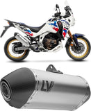 Auspuffendrohr Ohne Geräuschzulassung Lv-14 Titan Endkappe Carbon Fiber - Leovince Kompatibel Mit Honda Crf 1100 L Africa Twin (2024-2026)
