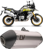 Auspuffendrohr Ohne Geräuschzulassung Lv-14 Edelstahl Endkappe Carbon Fiber - Leovince Kompatibel Mit Voge Valico 900 Dsx (2024-2026)