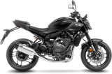 Auspuffendrohr Ohne Geräuschzulassung Lv-14 R Titan Endkappe Carbon Fiber - Leovince Kompatibel Mit Yamaha Mt-07 (2021-2024)