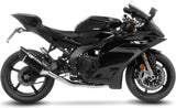 Komplette Auspuffanlage Ohne Katalysator Und Ohne Geräuschzulassung Lv-14 R Edelstahl Schwarz Endkappe Carbon Fiber - Leovince Kompatibel Mit Yamaha Yzf-R9 900 (2025-2026)