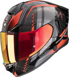 Integralhelm Für Motorrad Scorpion Exo Exo-530 Air Polycarbonate Schwarz Metallic Rot Theras Grösse S