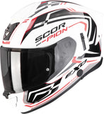 Integralhelm Für Motorrad Scorpion Exo Exo-530 Air Polycarbonate Weiß Schwarz Rot Slope Grösse Xxl