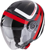 Urban-Helm Für Motorrad Scorpion Exo Exo-City Ii Polycarbonate Schwarz Rot Riva Grösse Xs