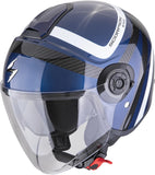 Urban-Helm Für Motorrad Scorpion Exo Exo-City Ii Polycarbonate Blau Schwarz Riva Grösse M