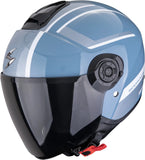 Urban-Helm Für Motorrad Scorpion Exo Exo-City Ii Polycarbonate Blau Silber Cosmos Grösse Xxl