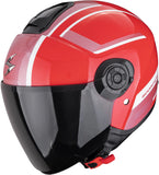 Urban-Helm Für Motorrad Scorpion Exo Exo-City Ii Polycarbonate Rot Silber Cosmos Grösse L