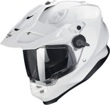 Full-Face Motorcycle Helmet Scorpion Exo Adf-9000 Air Ultra Tct Pearl White Solid Size S