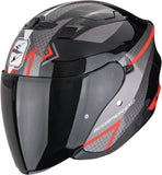 Urban-Helm Für Motorrad Scorpion Exo Exo-230 Polycarbonate Schwarz Metallic Rot Loop Grösse L