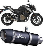 Auspuffendrohr Ohne Geräuschzulassung Gp Corsa Evo Carbon Fiber - Leovince Kompatibel Mit Honda Cb 500 F (2016-2018)