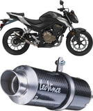 Auspuffendrohr Ohne Geräuschzulassung Gp Corsa Carbon Fiber - Leovince Kompatibel Mit Honda Cbr 500 R (2016-2018)