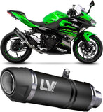 Exhaust Tip Without Sound Certification Lv-10 Stainless Steel Stainless Steel End Cap - Leovince Compatible With Kawasaki Zx 10Rr Ninja (2021-2024)