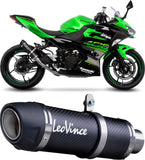 Auspuffendrohr Ohne Geräuschzulassung Gp Corsa Evo Carbon Fiber - Leovince Kompatibel Mit Kawasaki Z 400 (2022-2023)