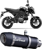Komplette Auspuffanlage Ohne Katalysator Und Ohne Geräuschzulassung Gp Corsa Evo Carbon Fiber - Leovince Kompatibel Mit Kawasaki Z 125 Pro (2017-2024)