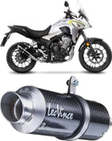 Auspuffendrohr Ohne Geräuschzulassung Gp Corsa Carbon Fiber - Leovince Kompatibel Mit Honda Cbr 500 R (2019-2023)