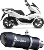 Komplette Auspuffanlage Ohne Katalysator Und Ohne Geräuschzulassung Gp Corsa Evo Carbon Fiber - Leovince Kompatibel Mit Honda Pcx 125 (2021-2024)