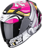 Full-Face Motorcycle Helmet Scorpion Exo Exo-491 Polycarbonate Pink Pirate Size Xs