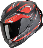 Integralhelm Für Motorrad Scorpion Exo Exo-491 Polycarbonate Mattschwarz Rot Zumo Grösse L