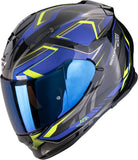 Integralhelm Für Motorrad Scorpion Exo Exo-491 Polycarbonate Schwarz Blau Zumo Grösse Xxl