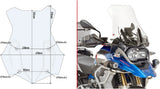 Windschild Transparent - Givi Kompatibel Mit Bmw R 1200 Gs (2016-2018)