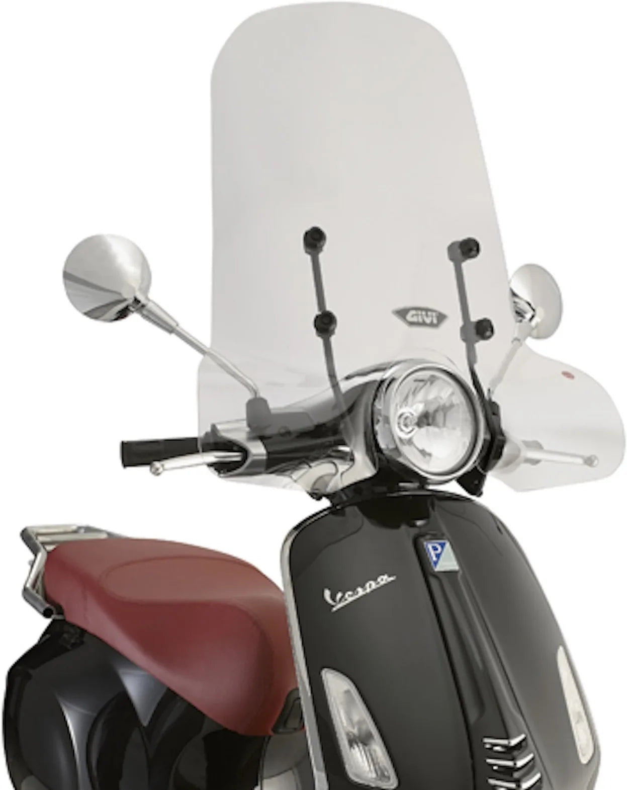 Windschild Transparent - Givi Kompatibel Mit Piaggio Vespa Primavera 50 - 125 - 150 (2014-2024)