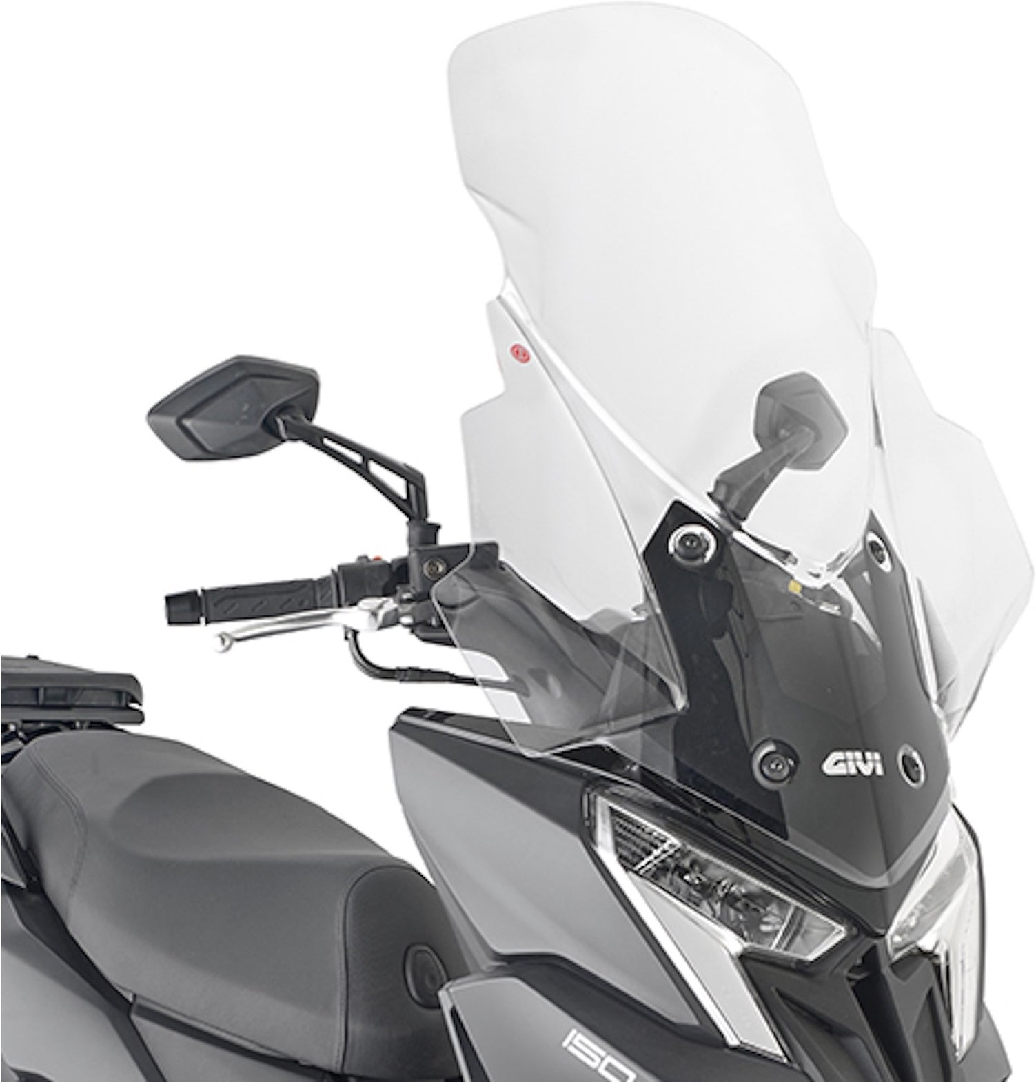 Transparent Wind-Screen - Givi Compatible With Kymco Dink 125 - 150 R Tunnel (2023-2024)
