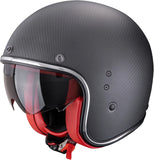 Urban-Helm Für Motorrad Scorpion Exo Belfast Evo Carbon Carbon Fiber Mattschwarz Rot Solid Grösse S