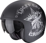 Urban Motorcycle Helmet Scorpion Exo Belfast Evo Ultra Tct Matt Black Silver Hangar Size Xl