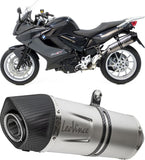 Exhaust Tip Without Sound Certification Lv-X Evo Stainless Steel Carbon Fiber End Cap - Leovince Compatible With Ktm 250 Exc-F (2024-2025)