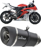 Komplette Auspuffanlage Ohne Katalysator Und Ohne Geräuschzulassung Factory S Carbon Fiber Endkappe Carbon Fiber - Leovince Kompatibel Mit Yamaha Yzf-R6 (2006-2021)