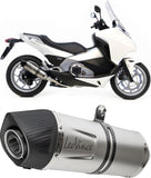 Exhaust Tip Without Sound Certification Lv-10 Steel Full Black Steel Black End Cap - Leovince Compatible With Aprilia Tuono V4 1100 Factory (2021-2024)