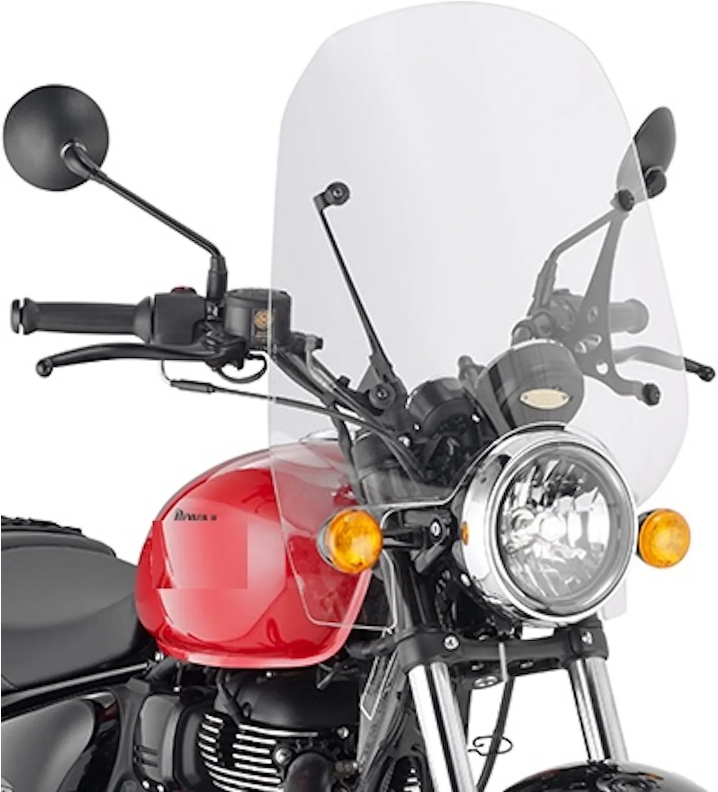 Windschild Transparent - Givi Kompatibel Mit Royal Enfield Meteor 350 (2021-2024)
