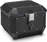 Monokey Trekker Alaska Black Aluminium Top Case - 44 Lt Trekker Alaska Aluminium - Givi Compatible With Moto Morini Seiemmezzo Str 650 (2022-2024)