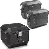 Trekker Alaska Aluminium Black Top Case + Side Cases - 116 Lt Trekker Alaska Aluminium - Givi Compatible With Yamaha Tracer 900 - Gt (2018-2020)