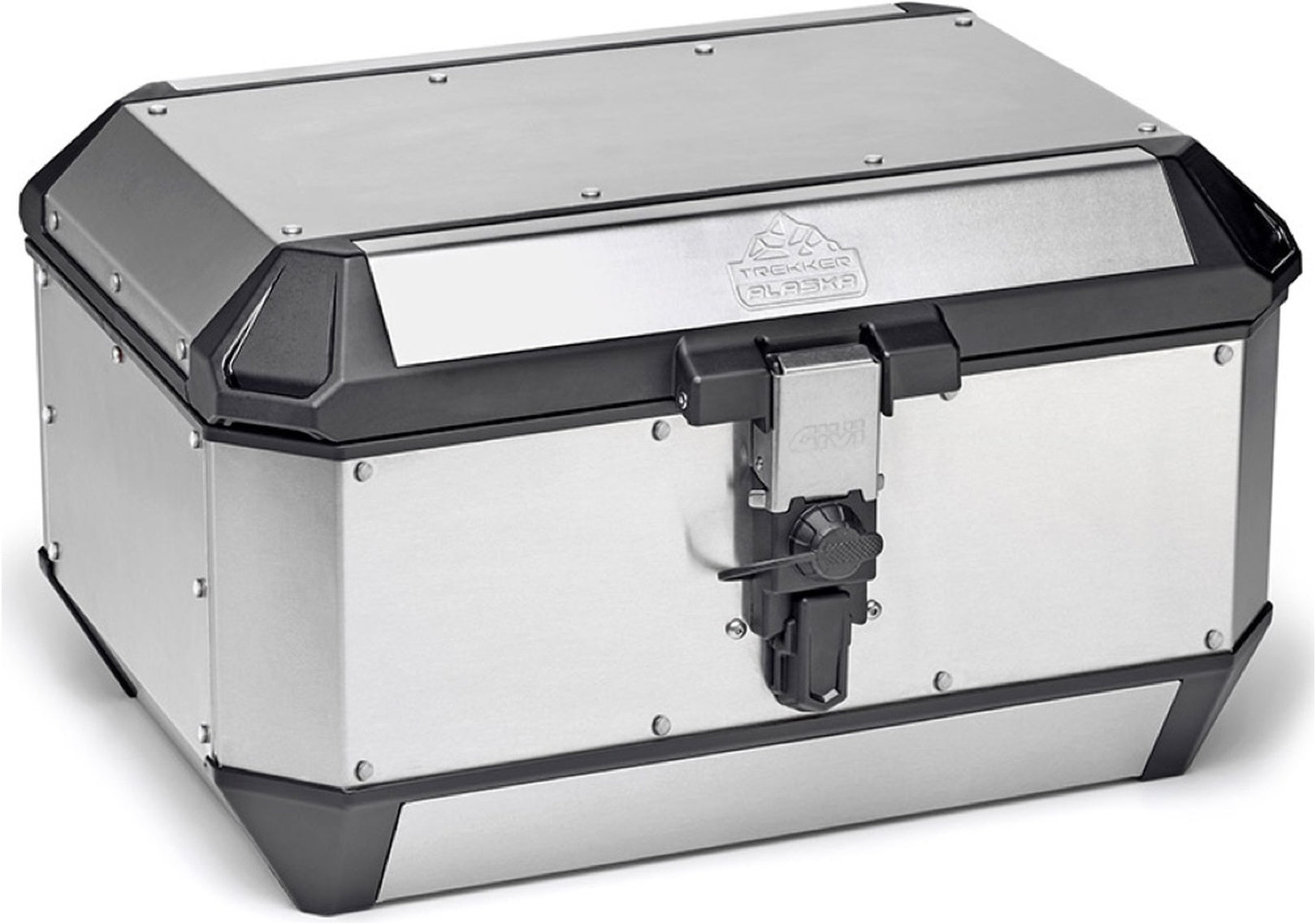 Monokey Trekker Alaska Aluminium Top Case - 56 Lt Trekker Alaska Aluminium - Givi Compatible With Sym Joyride 300 (2022-2024)