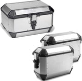 Trekker Alaska Aluminium Top Case + Side Cases - 128 Lt Trekker Alaska Aluminium - Givi Compatible With Kawasaki Versys 650 (2022-2024)