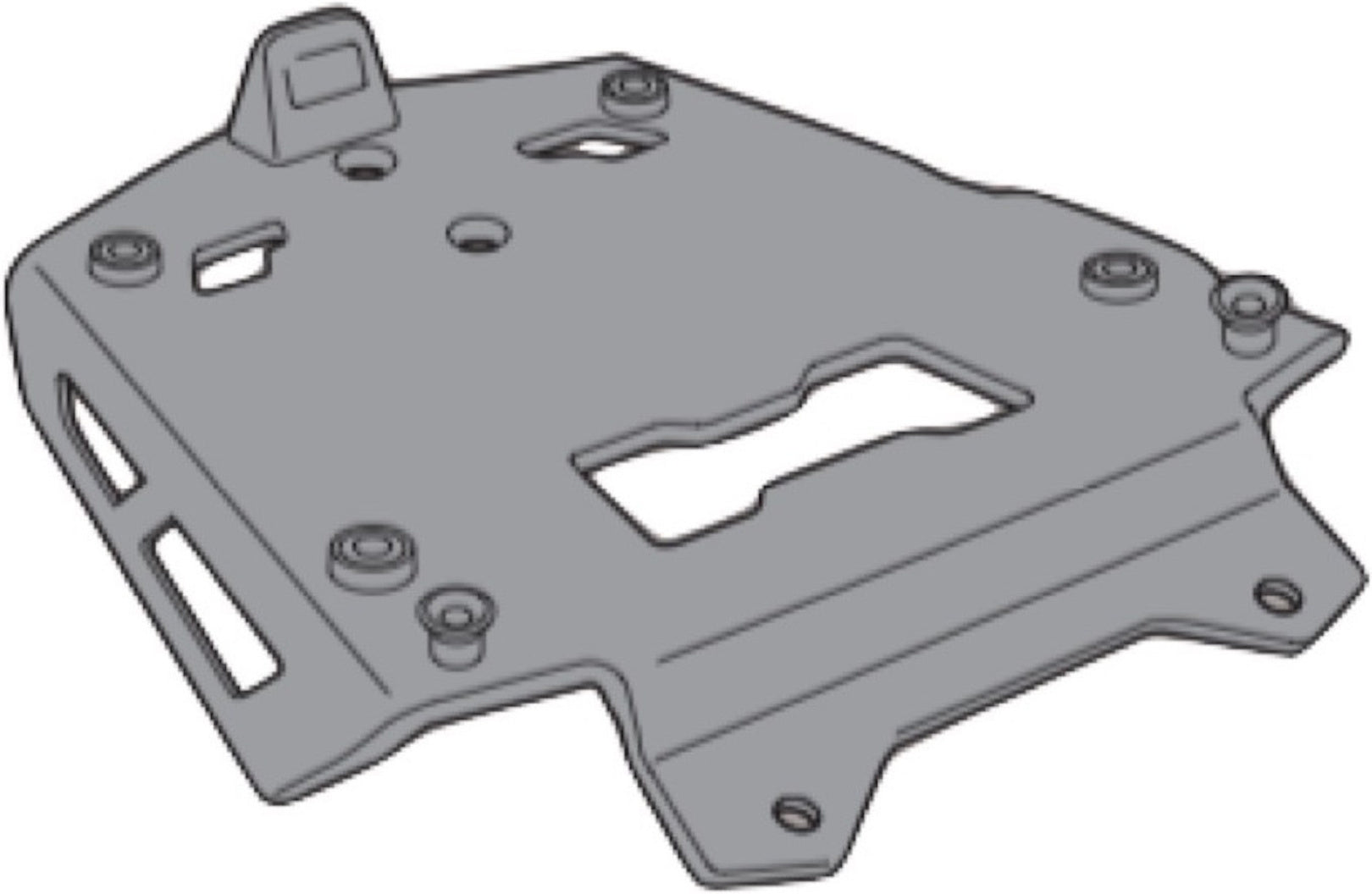 Rear Rack Aluminium Monokey Aluminium - Kappa Moto Compatible With Triumph Tiger 800 Xc - Xr (2018-2019)
