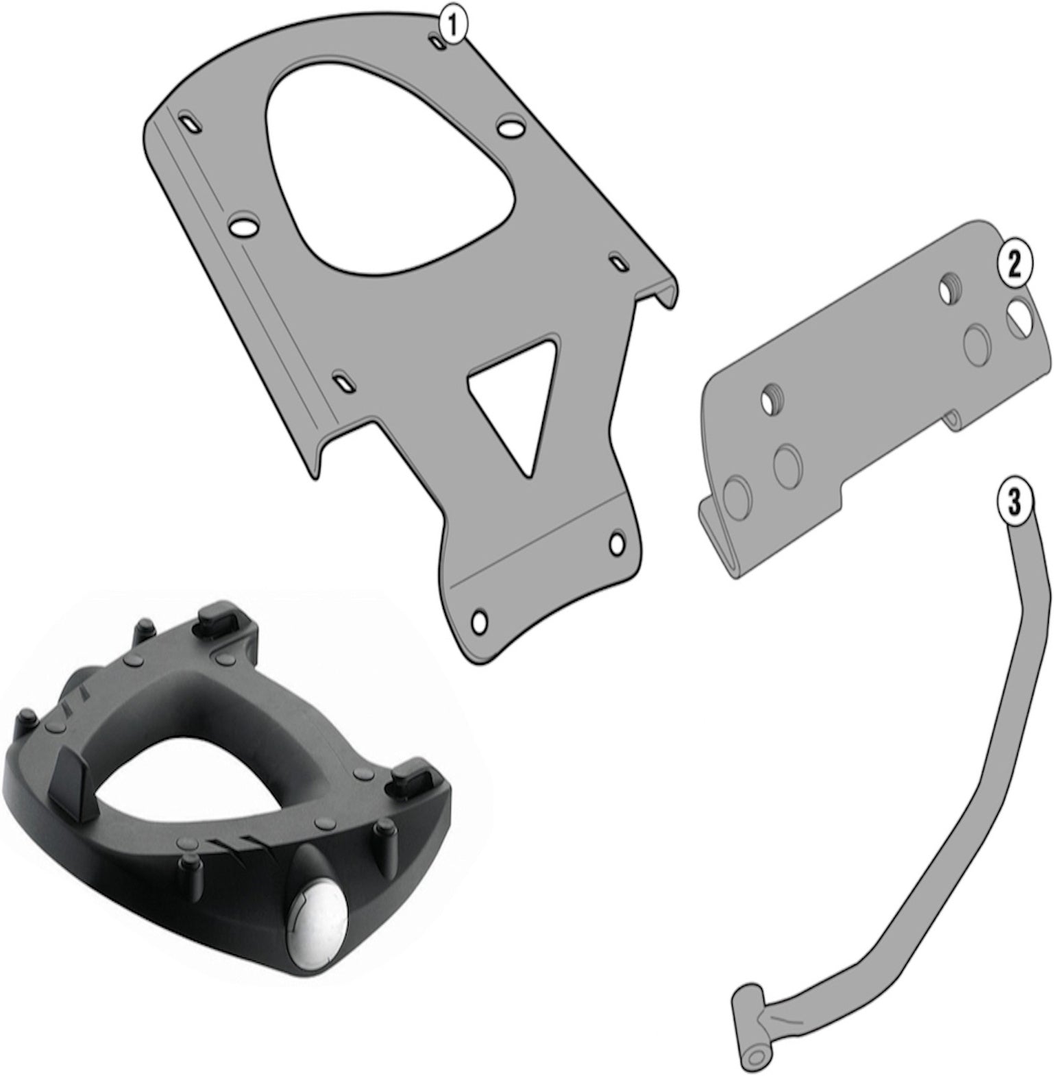 Rear-Rack Monokey - Kappa Moto Compatible With Kymco Xtown 125 - 300 (2016-2023)