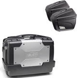 Top Case Kgr46 + Side-Cases K22N + Holder + Side-Case Holder - Kappa Moto Compatible With Suzuki 650 Burgman (2014-2020)