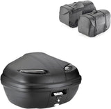 Koffer K47Nt + Weichtaschen Kmlw01 + Seitenkoffer-Trager - Kappa Moto Kompatibel Mit Suzuki Gsr 600 (2006-2011)