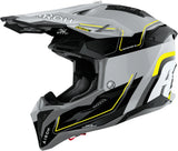 Offroad-Helm Für Motorrad Airoh Aviator 3 - Av3L31 Hpc Carbon Glanzgelb Leader Grösse L