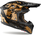 Off-Road Motorcycle Helmet Airoh Aviator 3 - Av3Ltc17 Hpc Carbon Chrome Gloss Legend Size L