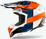 Offroad-Helm Für Motorrad Airoh Aviator 3 - Av3M32 Hpc Carbon Glanzorange Monarch Grösse Xxl