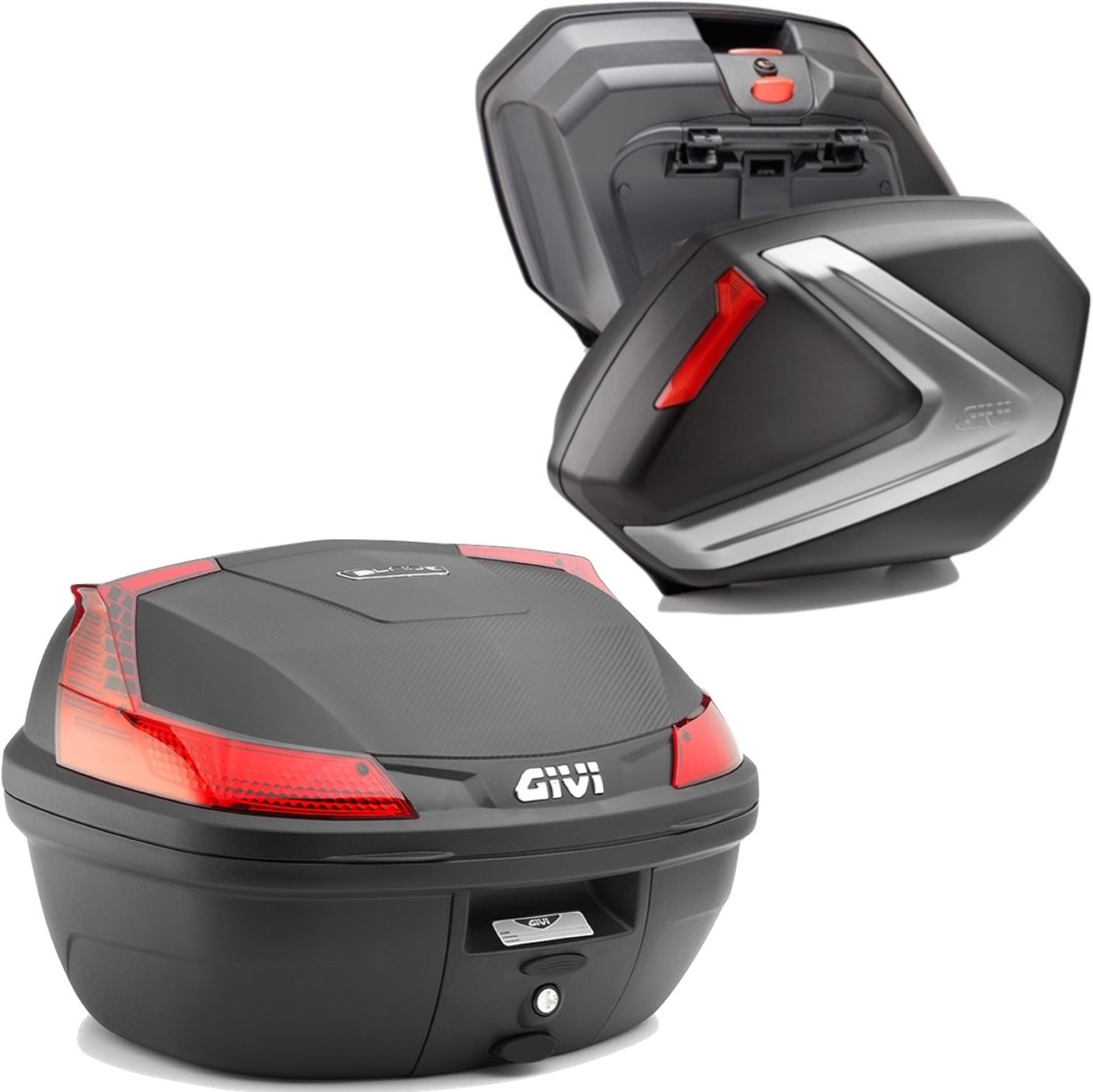 Blade Silver Top Case + Side Cases - 111 Lt Blade Technopolymer - Givi Compatible With Kawasaki Versys 650 (2022-2024)