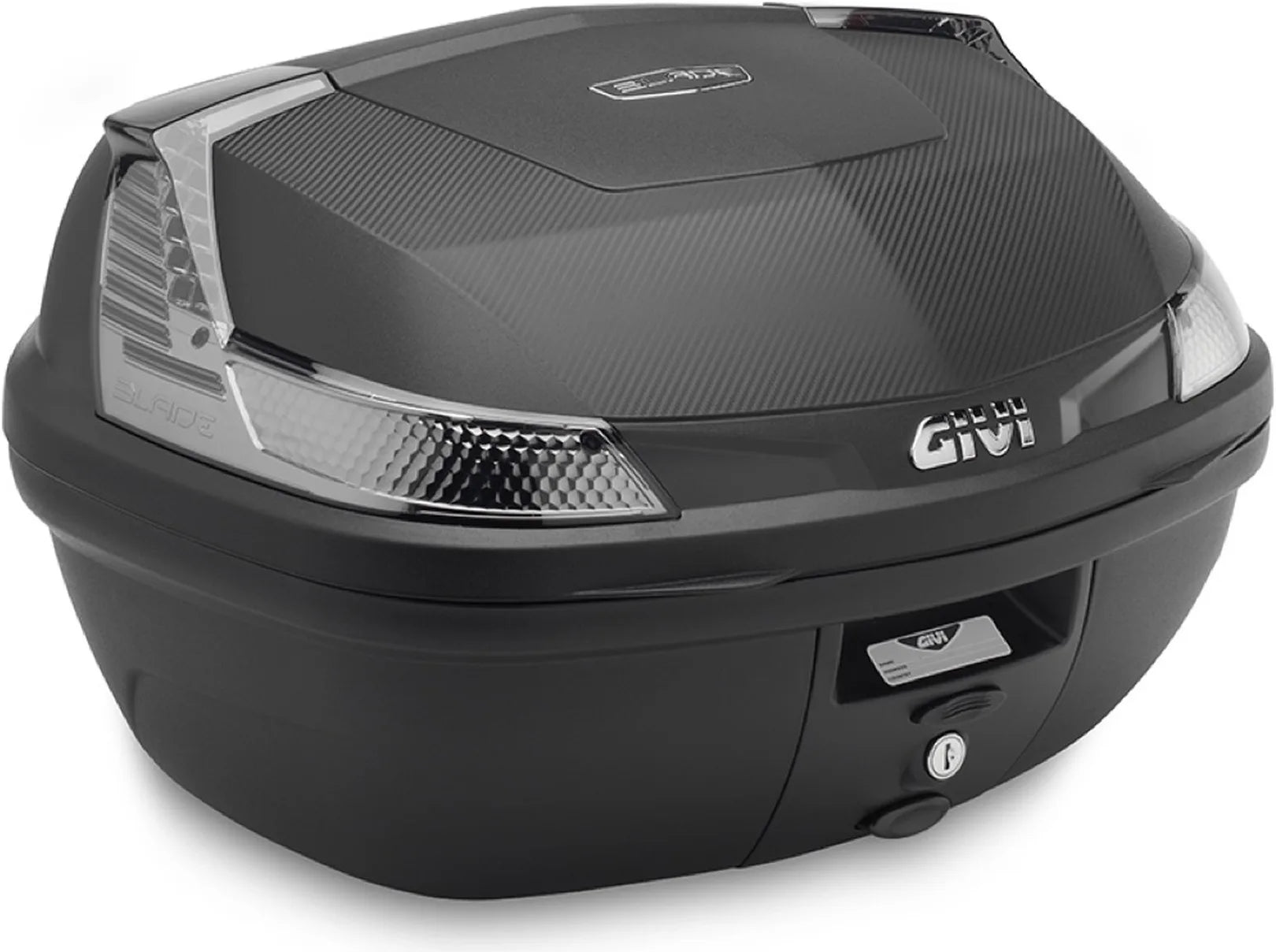 Motorradkoffer Monolock Blade Schwarz Tech 47 Lt Blade Technopolymer - Givi Kompatibel Mit Ktm 1290 Super Adventure S (2017-2020)
