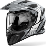 Dual-Helm Für Motorrad Airoh Bandit - Bas16 Thermoplastic Hrt Glanzgrau Spicy Grösse Xxxl