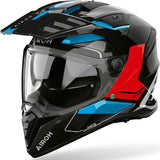 Dual-Helm Für Motorrad Airoh Bandit - Bat17 Thermoplastic Hrt Blau Rot Gloss Tune Grösse S