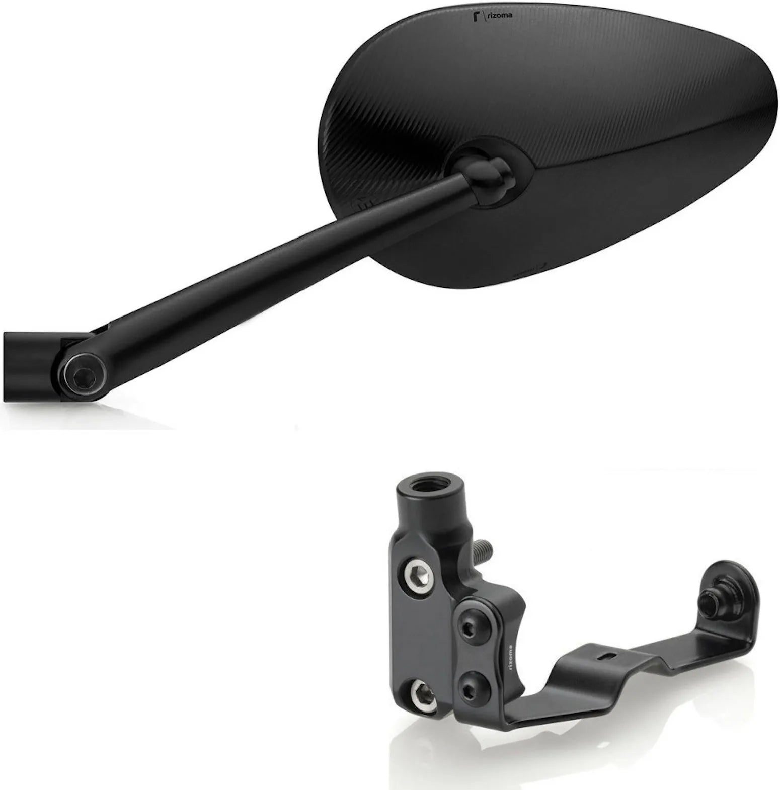 Spiegel Side Mount Links Radial Rs - Rizoma Kompatibel Mit Mv Agusta Rivale 800 Eas (2013-2019)